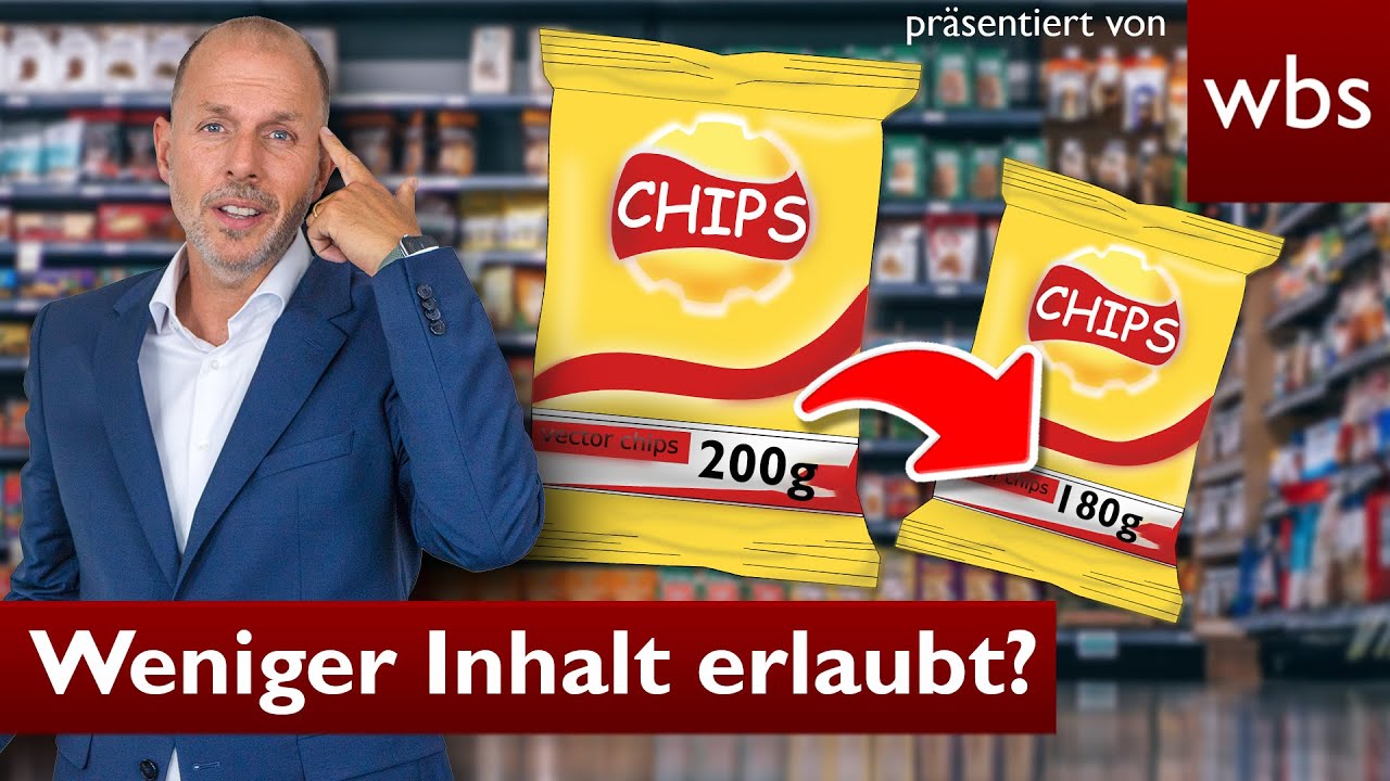 Weniger drin, statt teurer? Dürfen Hersteller uns so täuschen? | Anwalt Christian Solmecke