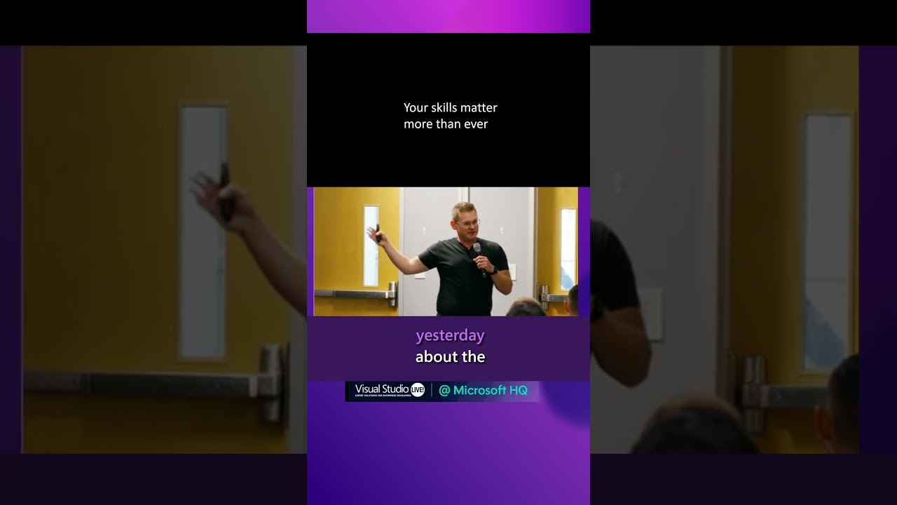 The AI Era Doesn't Replace Your Skills #visualstudio #vslive