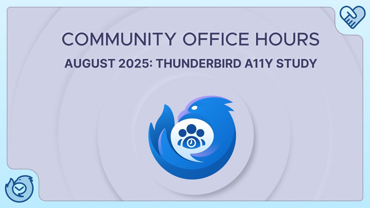 Community Office Hours: Accessibility and Thunderbird