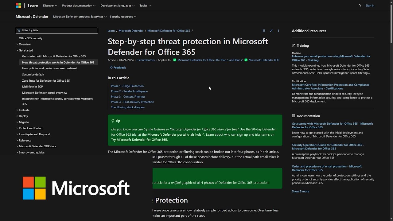 Getting Started With Microsoft 365 Business Premium Video 03: Email and App Protection