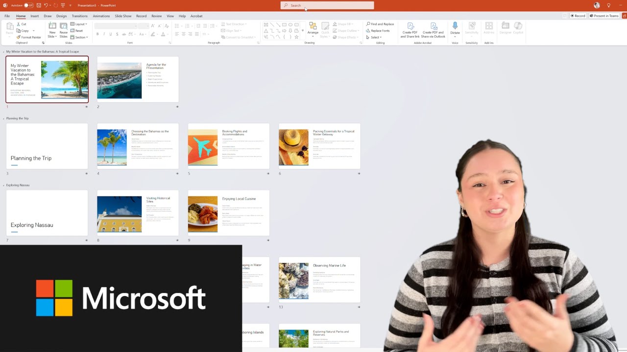 How to use Copilot in PowerPoint to create a stunning vacation slideshow