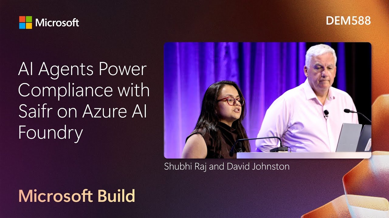 AI Agents Power Compliance with Saifr on Azure AI Foundry | DEM588