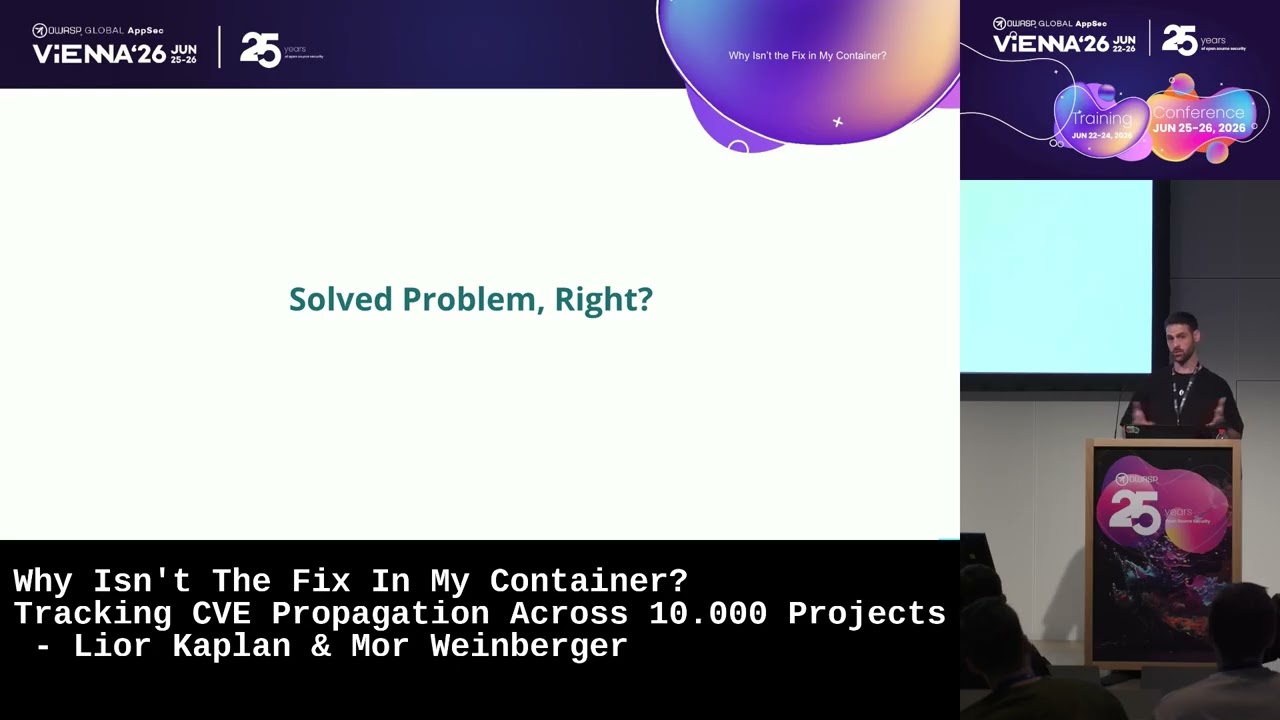 Tracking CVE Propagation Across 10.000 Projects - Lior Kaplan & Mor Weinberger