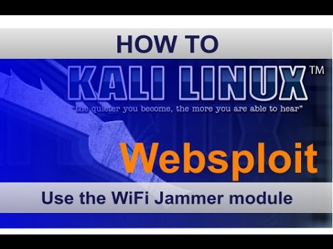 Websploit Wifi Jammer in Kali Linux