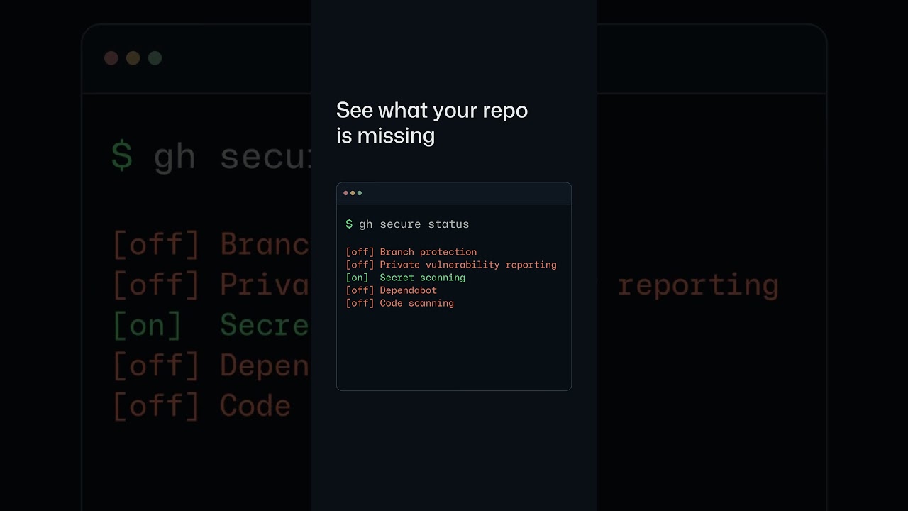 How to protect your repo in 2 minutes with gh-secure