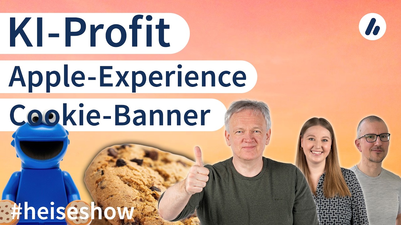 #heiseshow: Apple-Experience, KI-Profit, Cookie-Banner