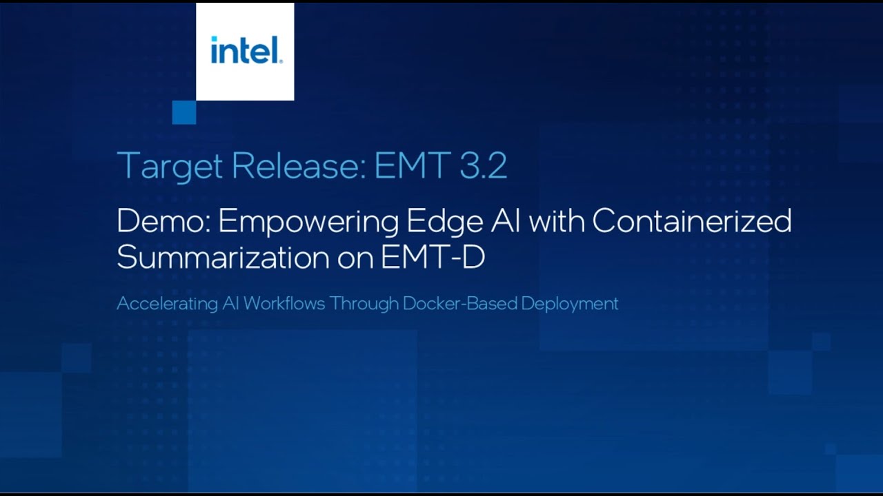 Gen AI Document Summarization Sample Application | Intel Software