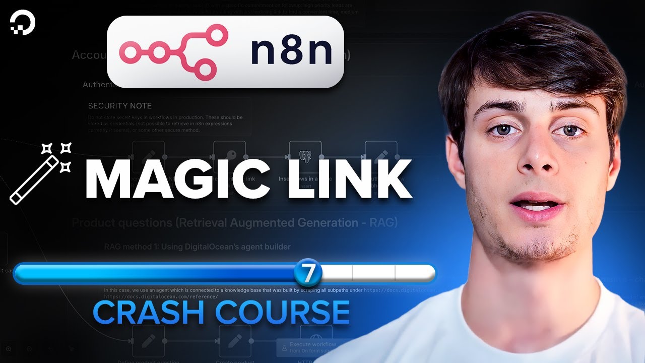 Create n8n magic link tokens for authentication | COMPLETE n8n crash course [Part 7]