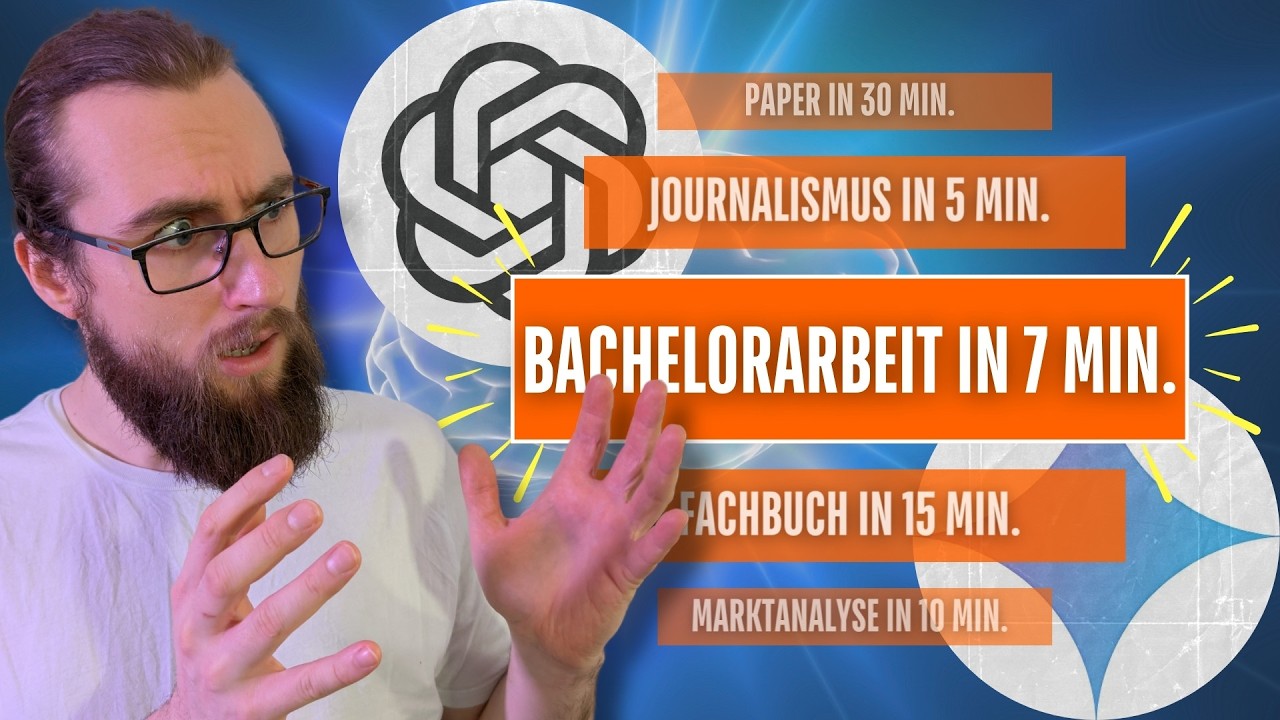 Deep Research Vergleich: Bachelorarbeit in 7 Minuten