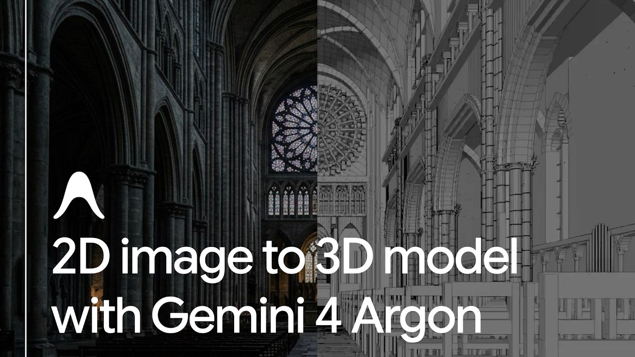 Gemini 4 Argon and Google Antigravity: From 2D concept to 3D cathedral