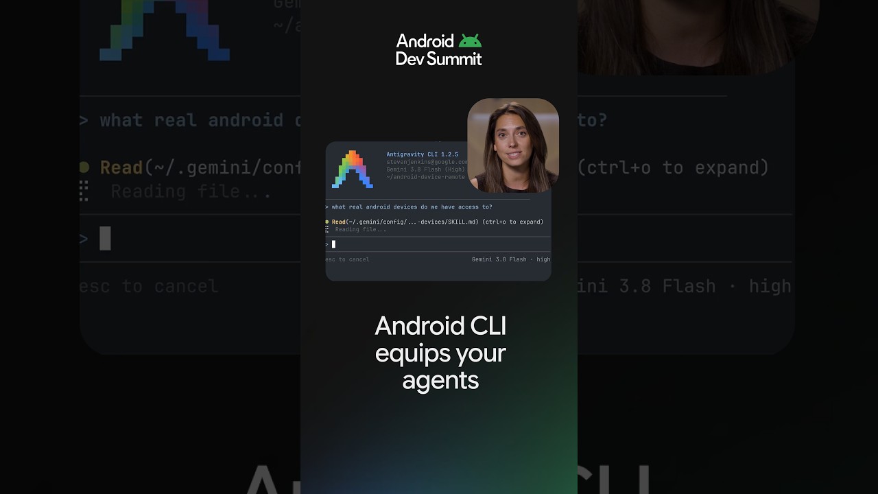 Give your agents access to tools and skills through Android CLI