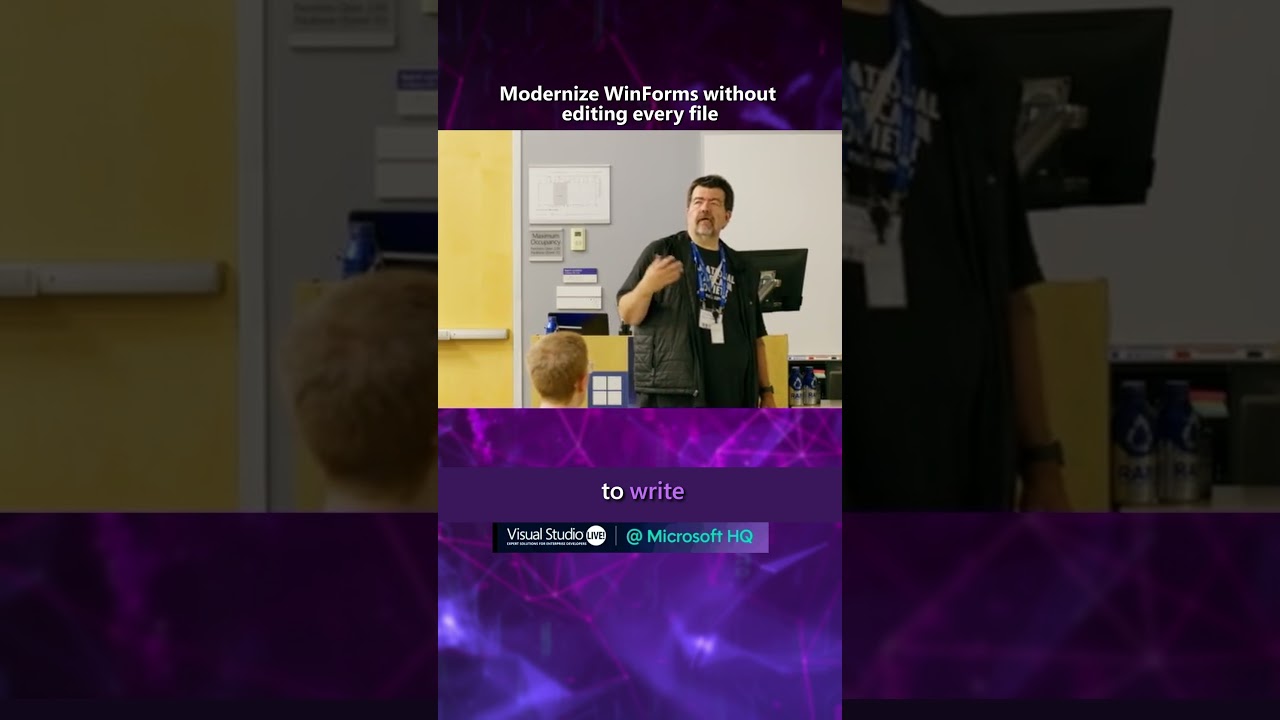 Modernize WinForms Without Editing Every File #visualstudio #programming #vslive