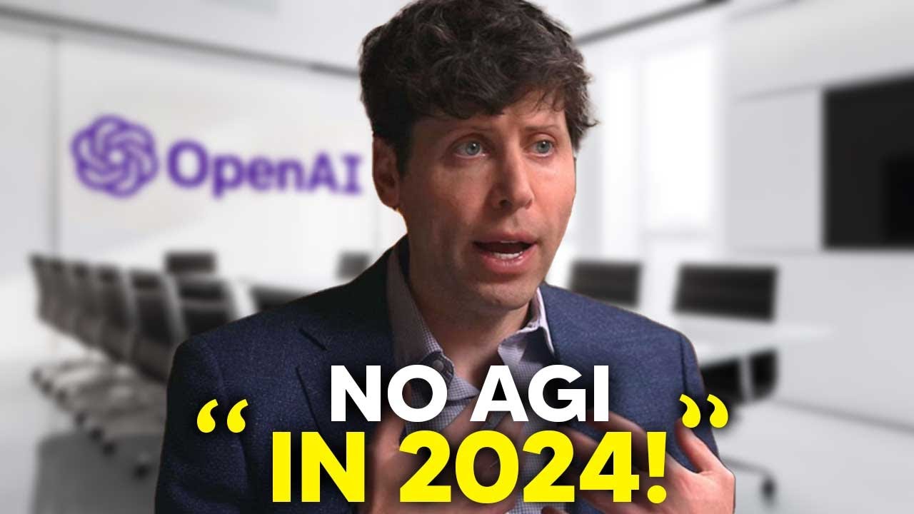 Sam Altmans SHOCKING New STATEMENT " NO AGI IN 2024" (Open AI)