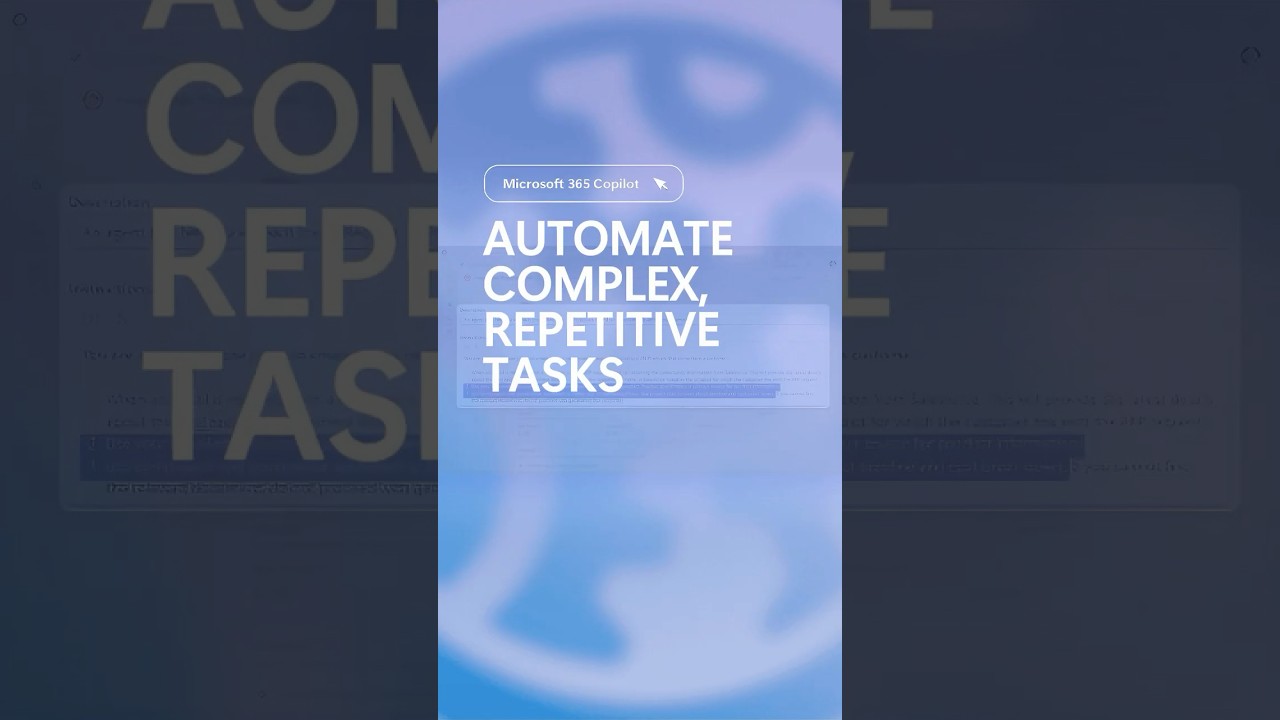 Automate complex, repetitive tasks with intelligent agents that work autonomously. #copilot