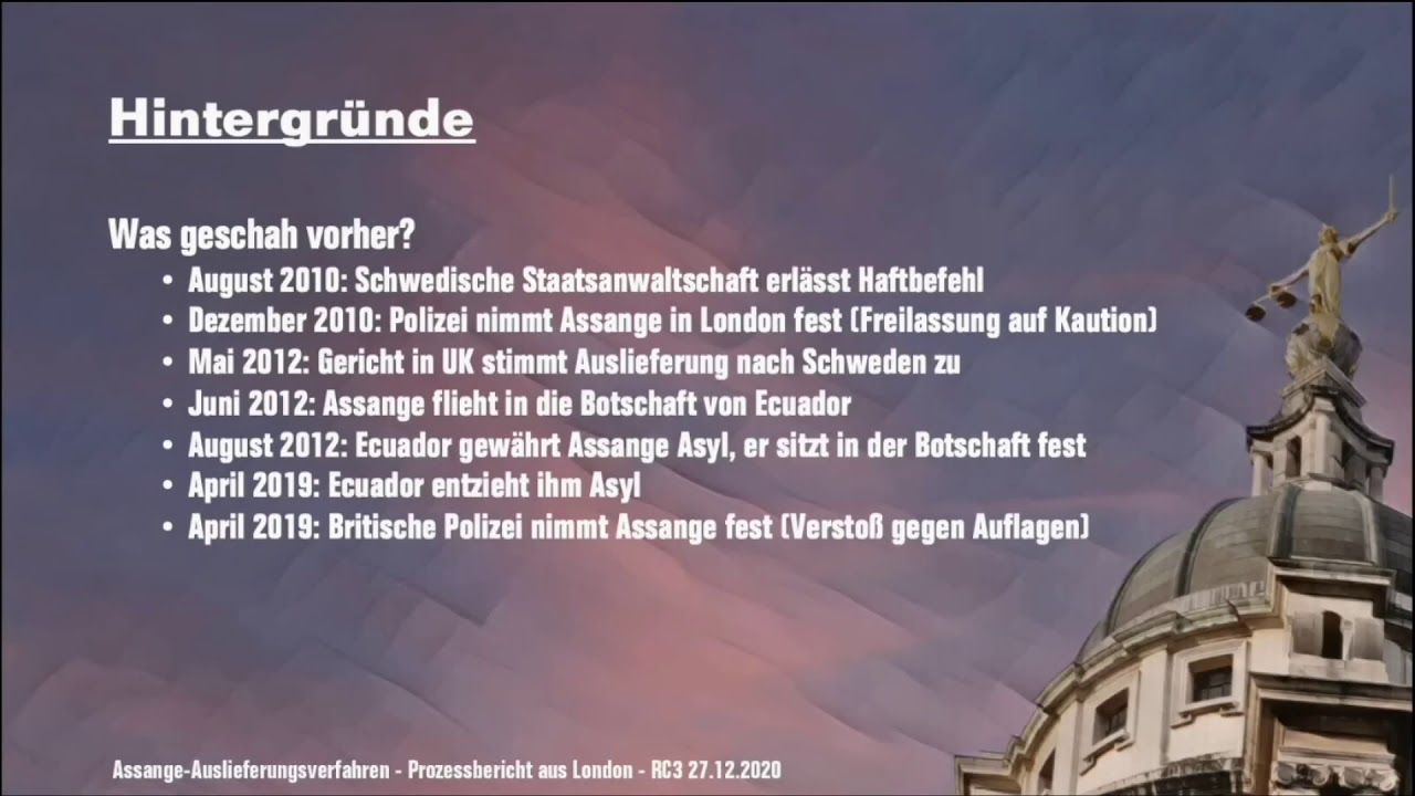 #rC3 -  Das Assange-Auslieferungsverfahren  - english translation