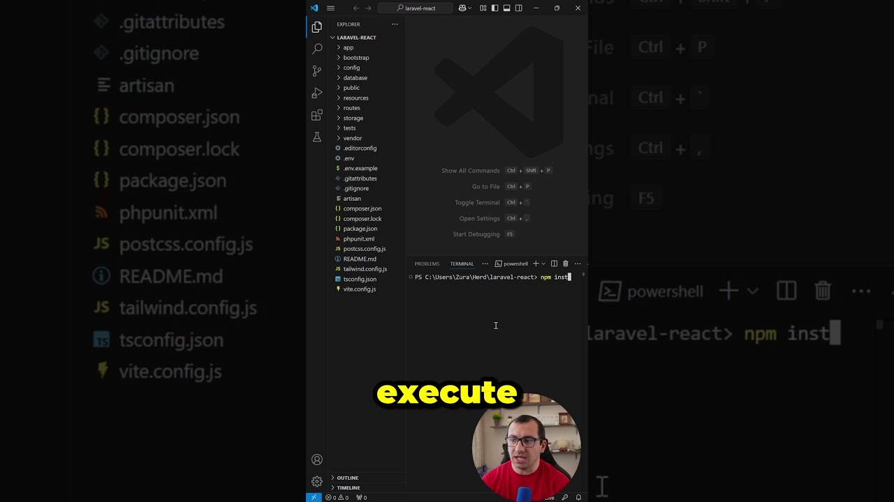 Create Laravel + React App with Authentication #laravel #thecodeholic  #laravelcourse