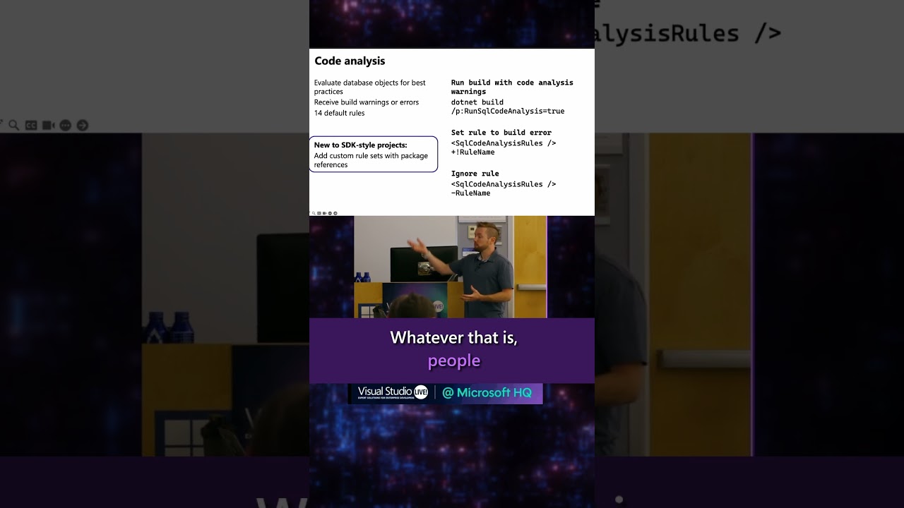 The Fix for Repeated Database Mistakes #visualstudio #vslive #developertips