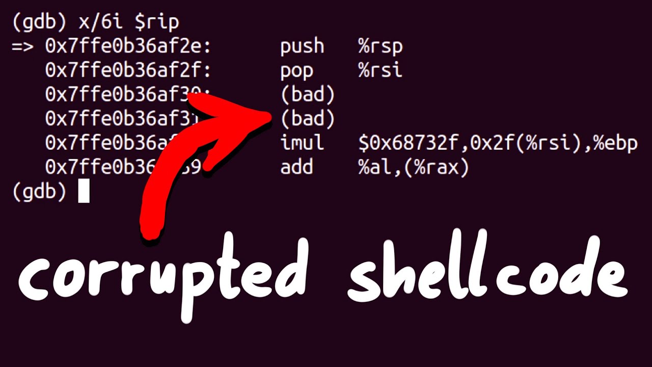 Exploit Dev Pitfall Corrupted Shellcode - bin 0x30