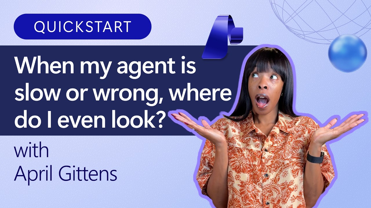 When my agent is slow or wrong, where do I even look?