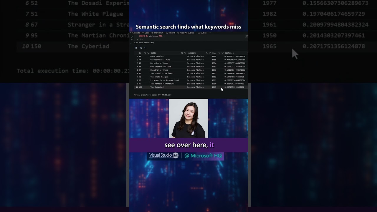 Semantic Search Finds What Keywords Miss #visualstudio #vslive #programming