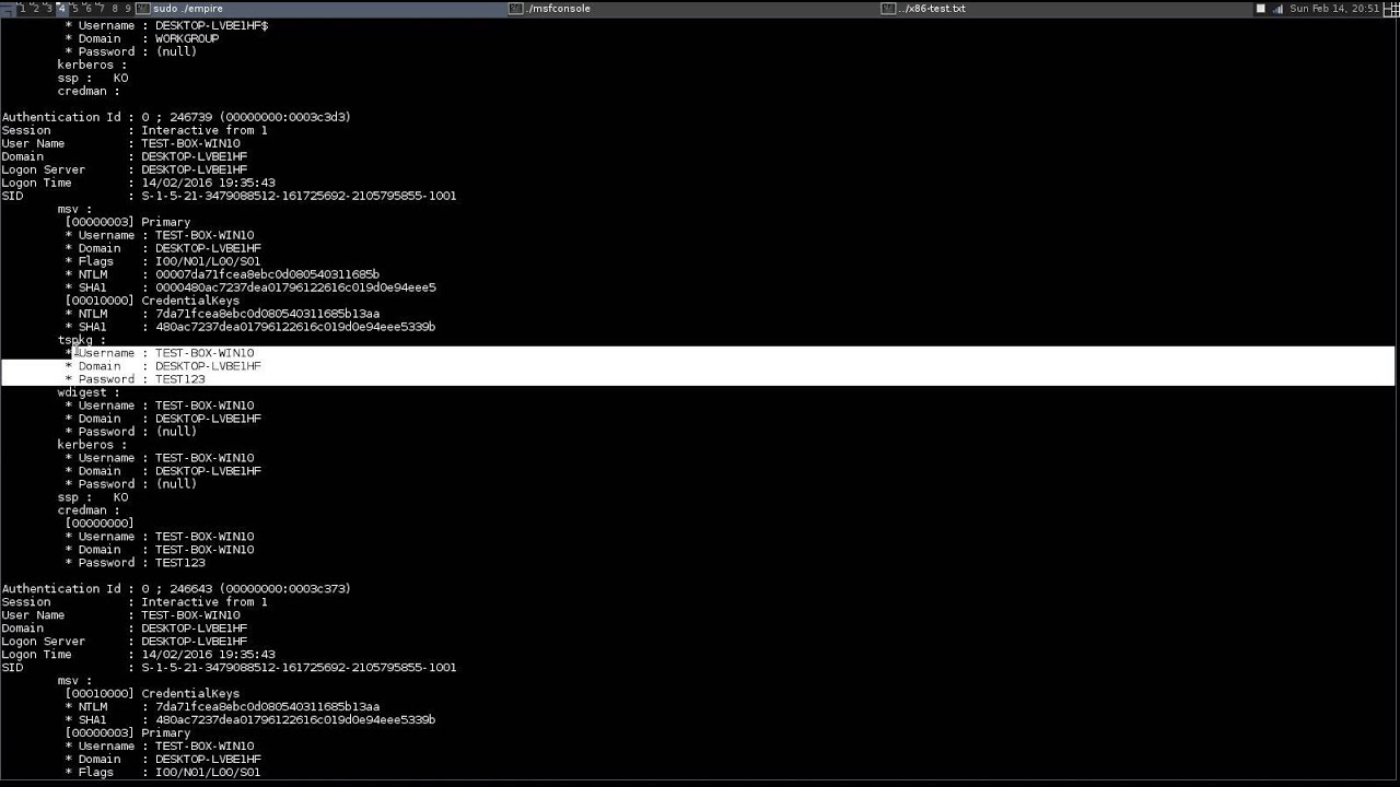 PowerShell Empire - Using Mimikatz