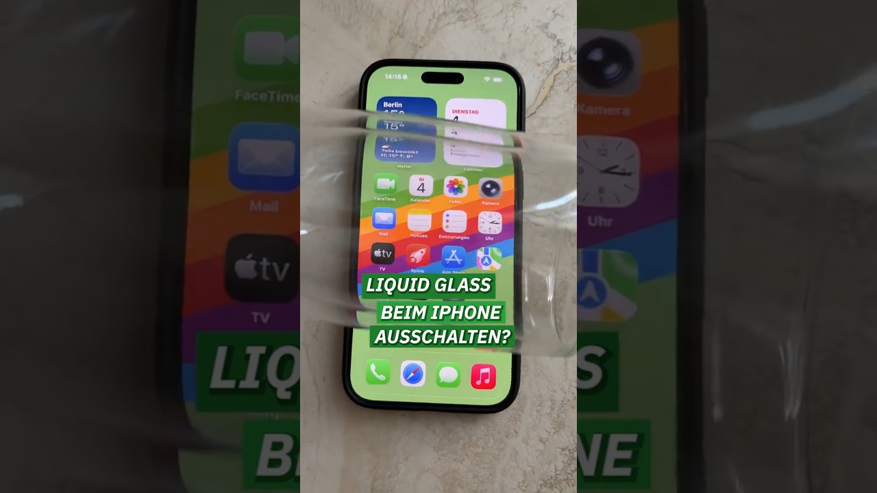 Kann man so endlich das blöde Liquid Glass beim iPhone ausschalten?