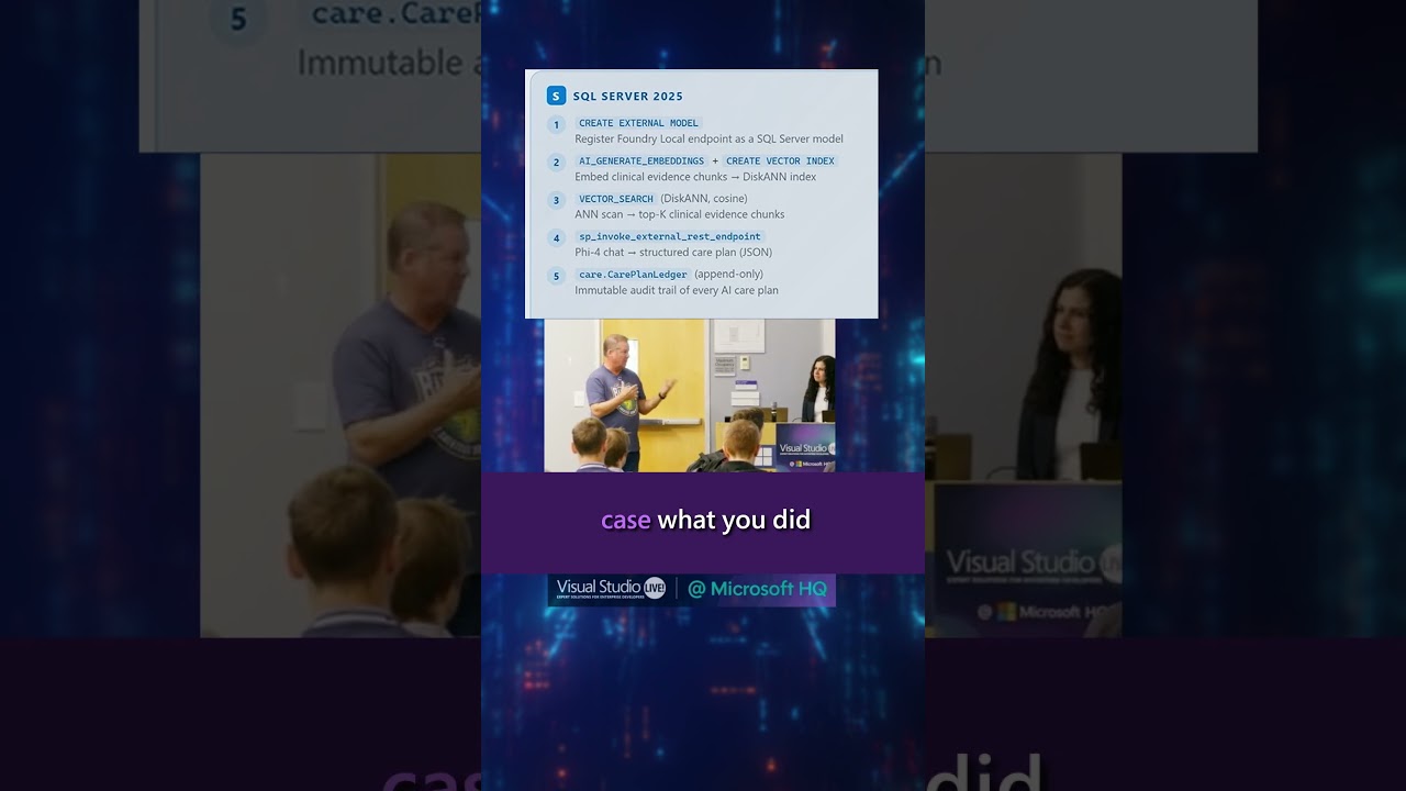 AI Just Moved Into Your Database #vslive #visualstudio