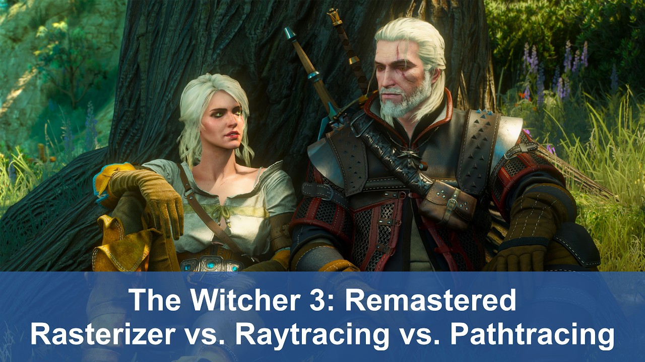 The Witcher 3 Remastered – Rasterizer vs. Raytracing vs. Pathtracing (Cutscenes)