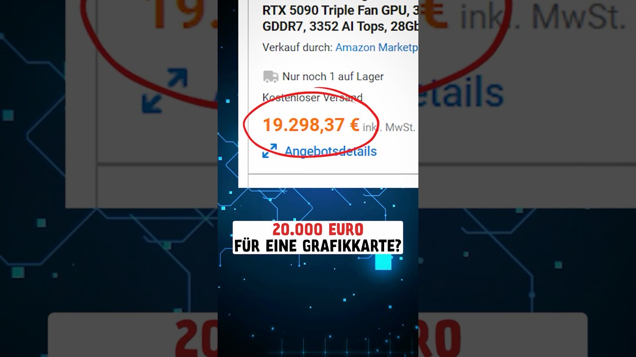Die RTX 5090 kostet jetzt 20.000 €?! 🤯💸