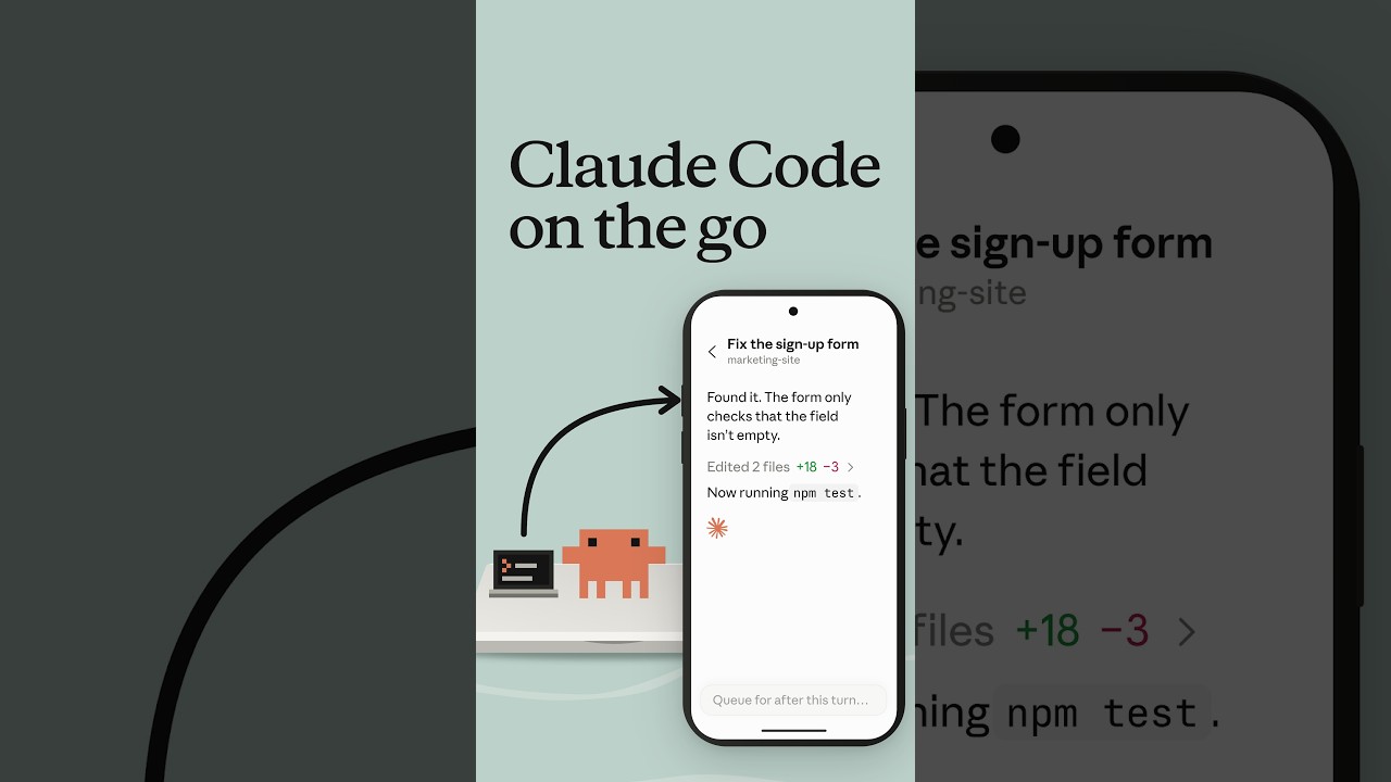 Coding on the go with Claude Code