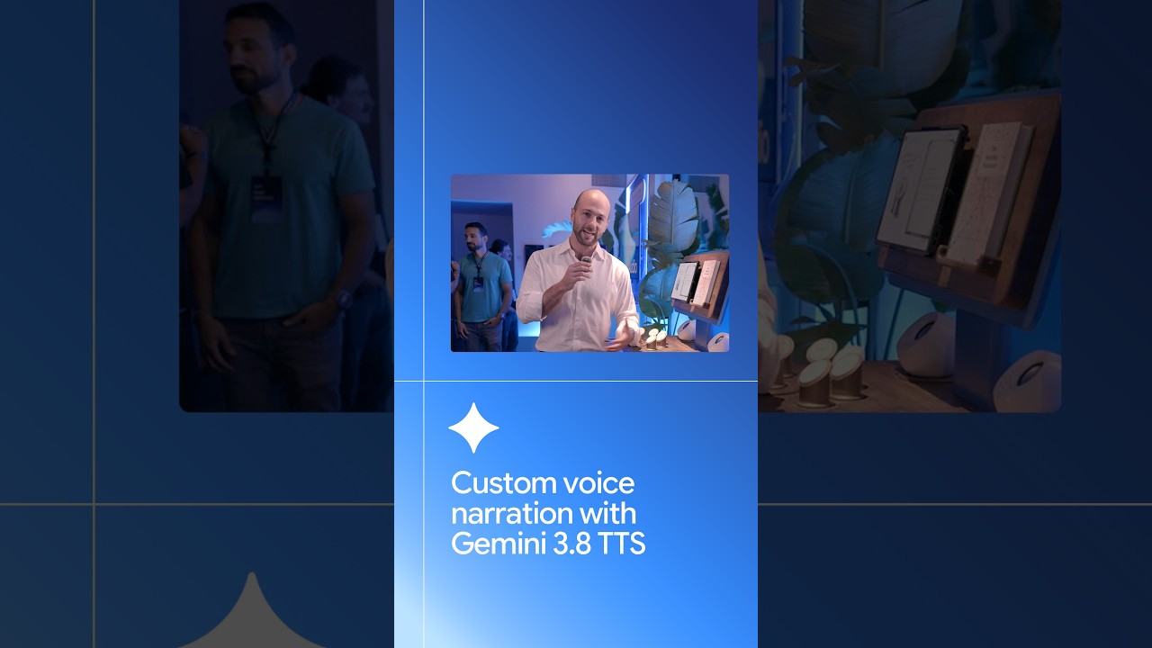 📖 Explore custom voice narration with Gemini 3.8 Flash TTS