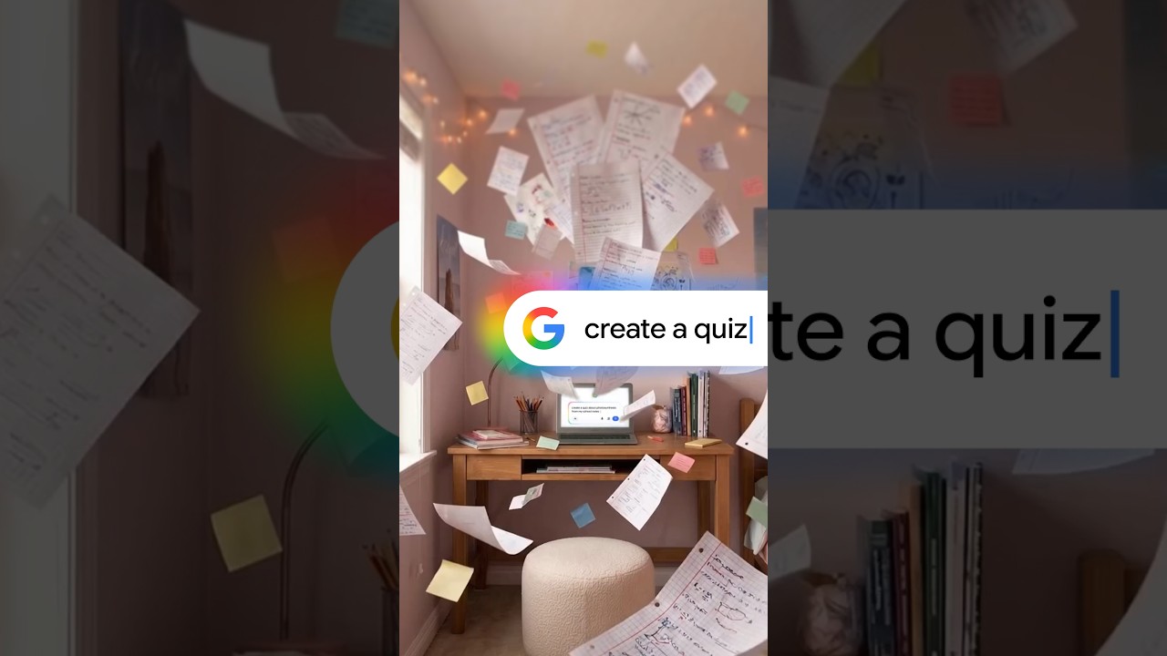 Turn notes into quizzes with Google Search 📝